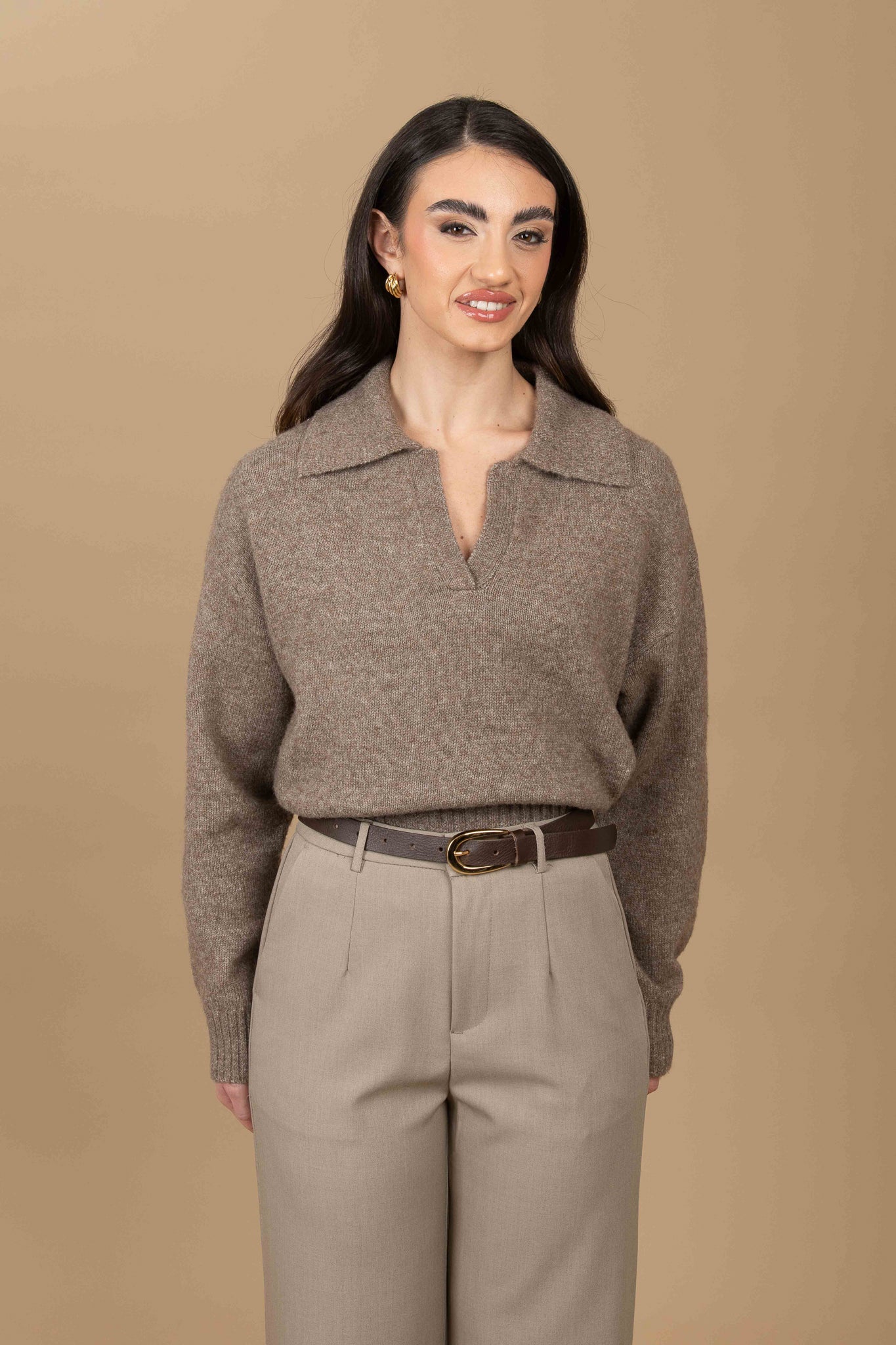 Maglione/Polo ‘20%LANA’ Cacao