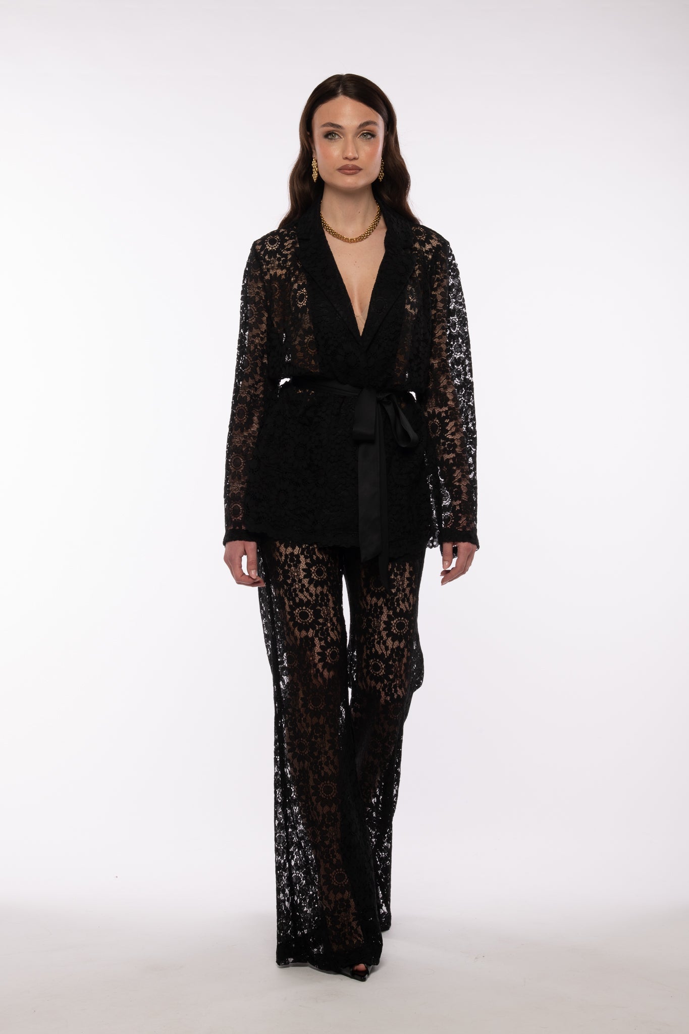 Pantalone ‘IN PIZZO’ By Lumina Nero