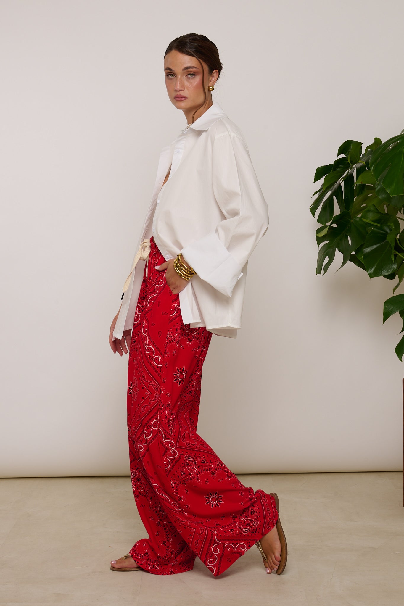 Pantalone ‘FANTASIA BANDANA’ Rosso