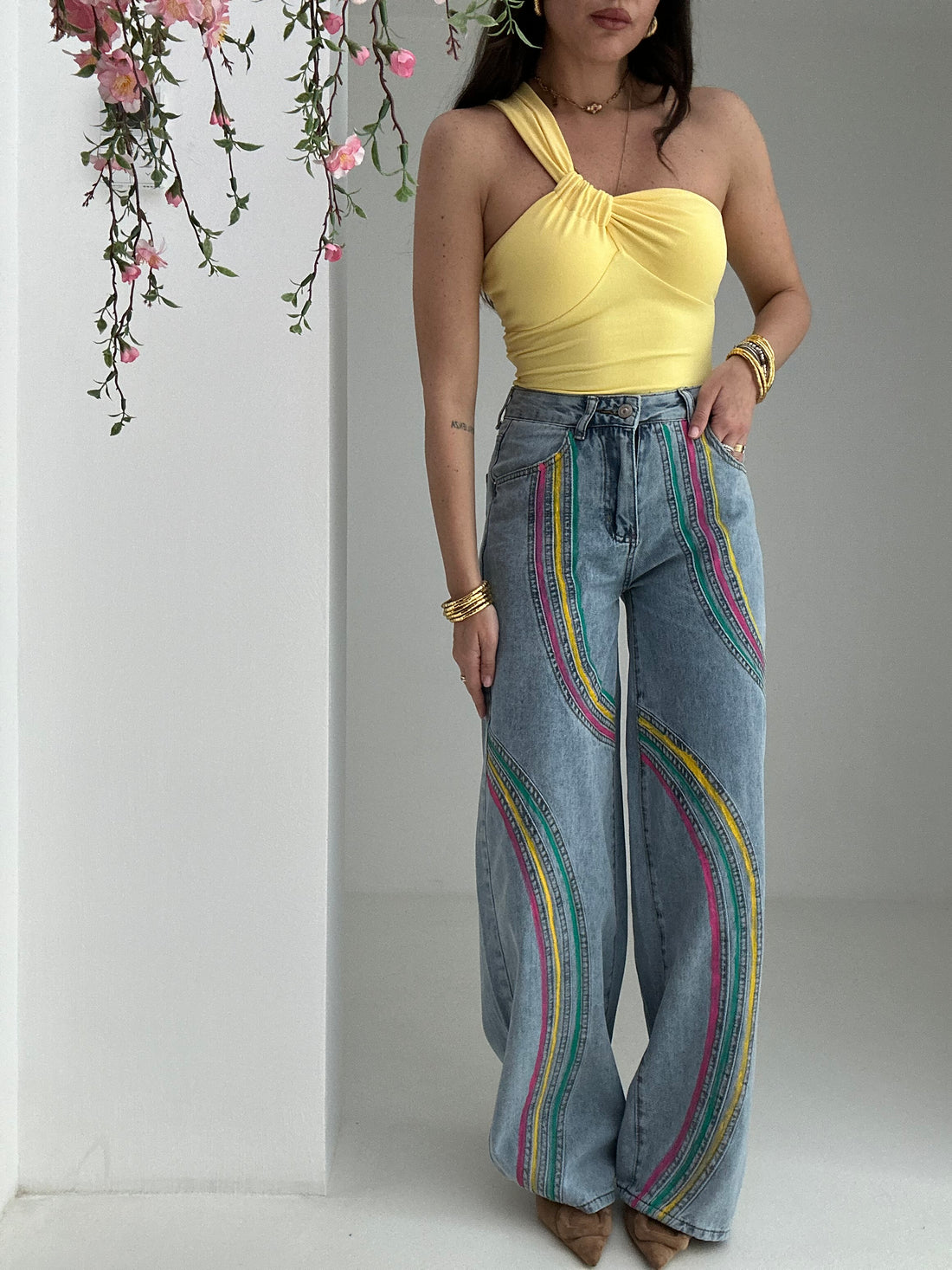 Jeans ‘RAIMBOW’ in denim