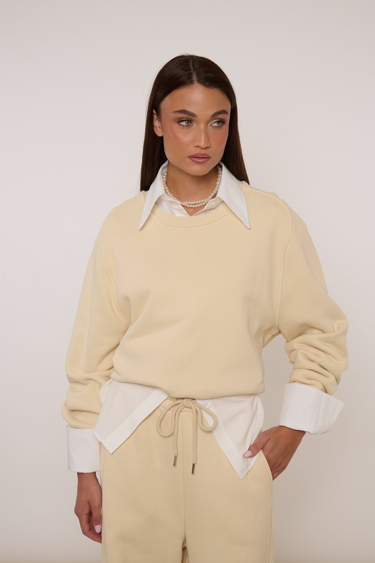 Felpa ‘100% COTONE’ By Lumina Panna