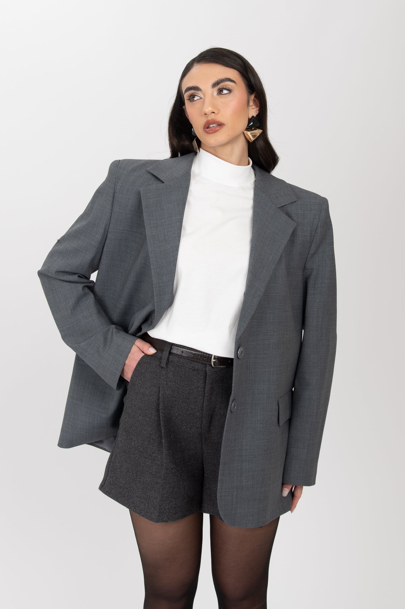 Blazer ‘52% LANA 3&33’ Grigio
