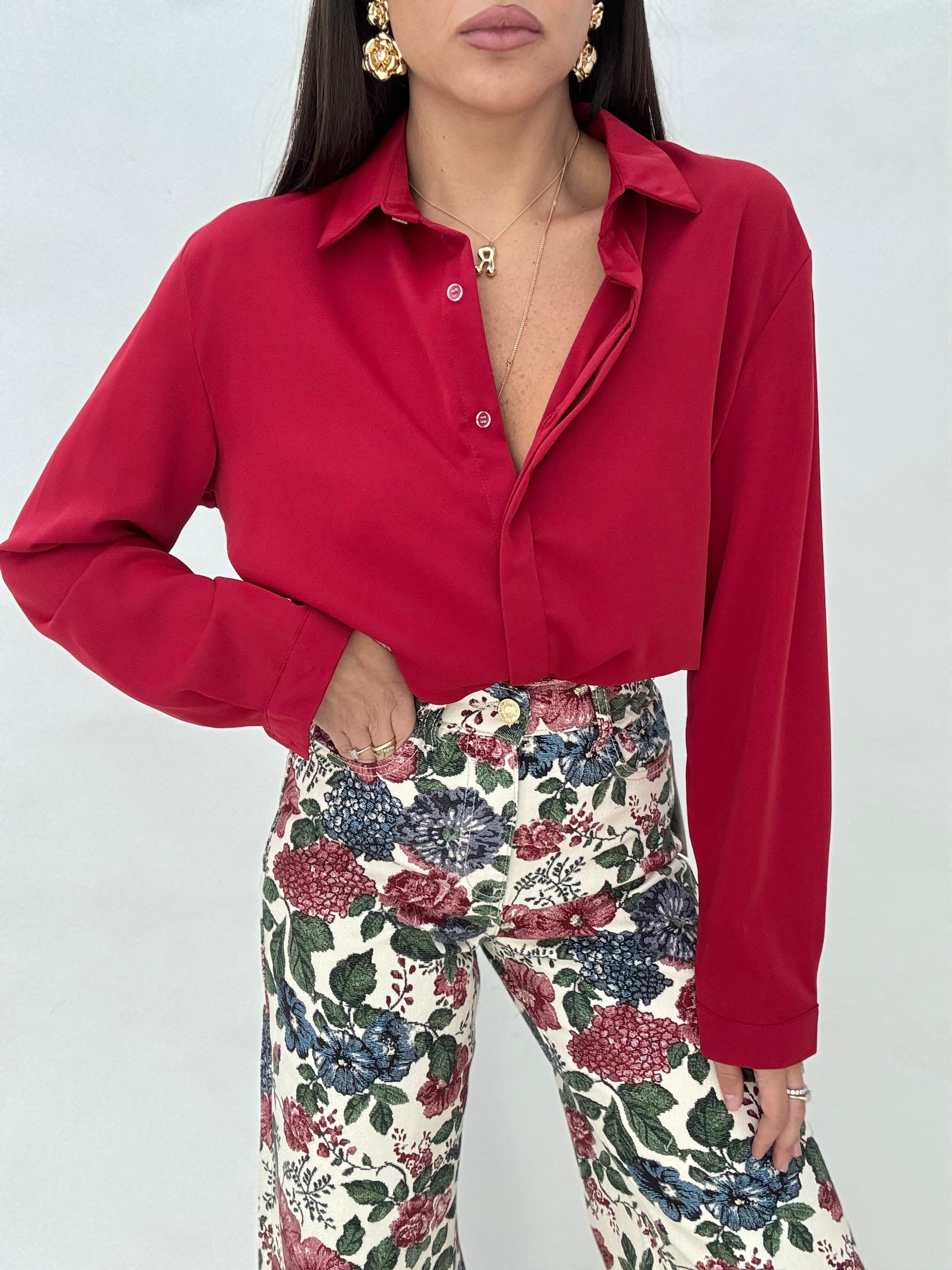 Camicia ‘MUST HAVE’ Bordeaux