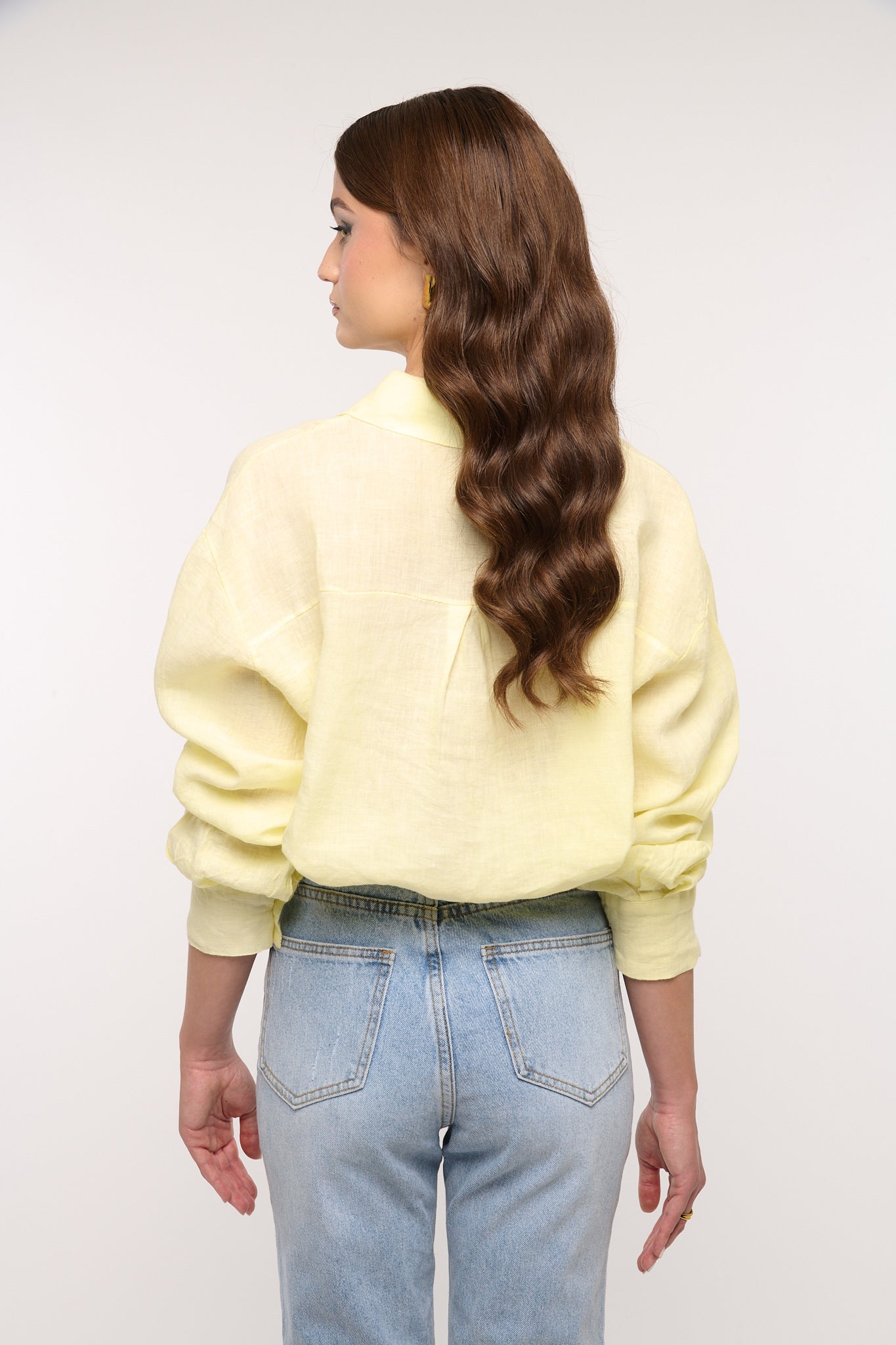 Camicia ‘100% LINO’ Gialla