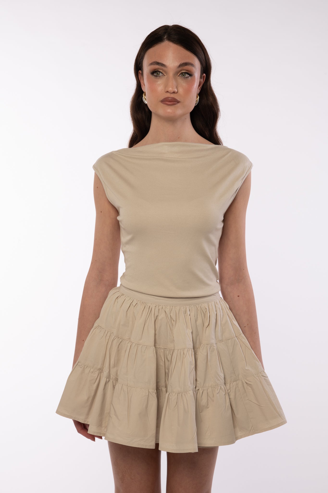 Maglia ‘75% COTONE’ Beige