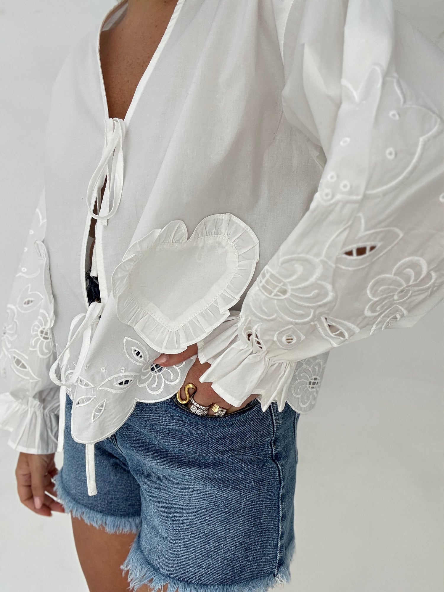 Camicia ‘TASCHE CUORE’ Bianca