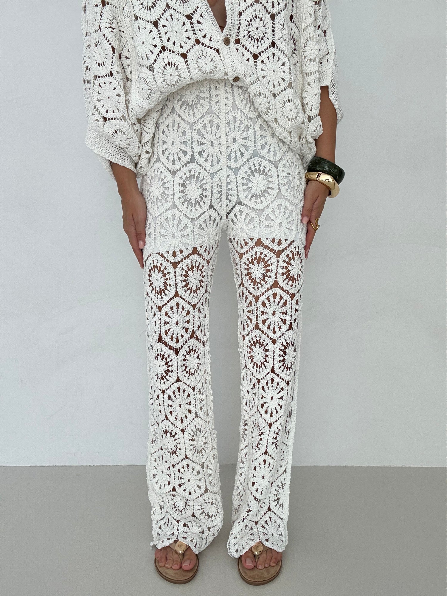 Pantalone ‘CROCHET’ Bianco