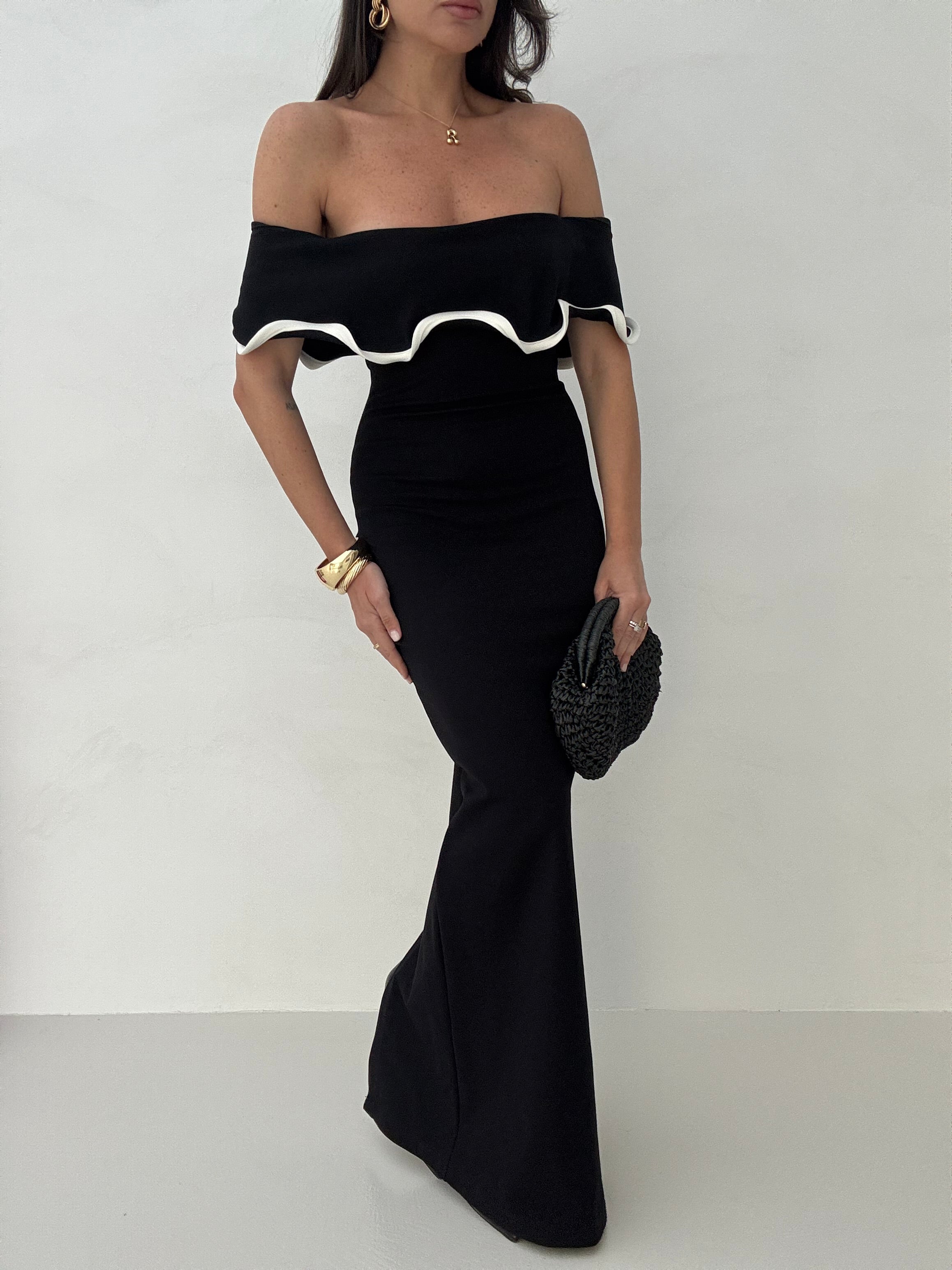 Abito Longuette ‘ELEGANT 3&amp;33 COLLECTION’ Nero
