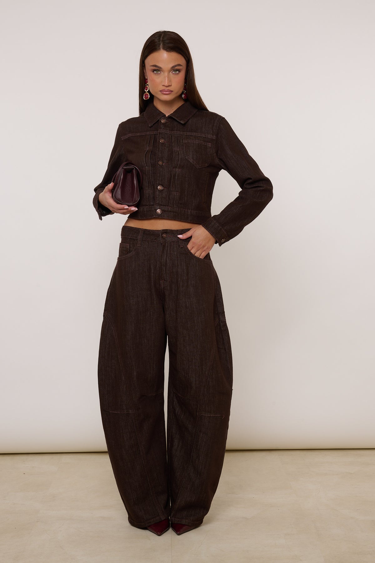Coordinato ‘JULIA’ in denim Cacao