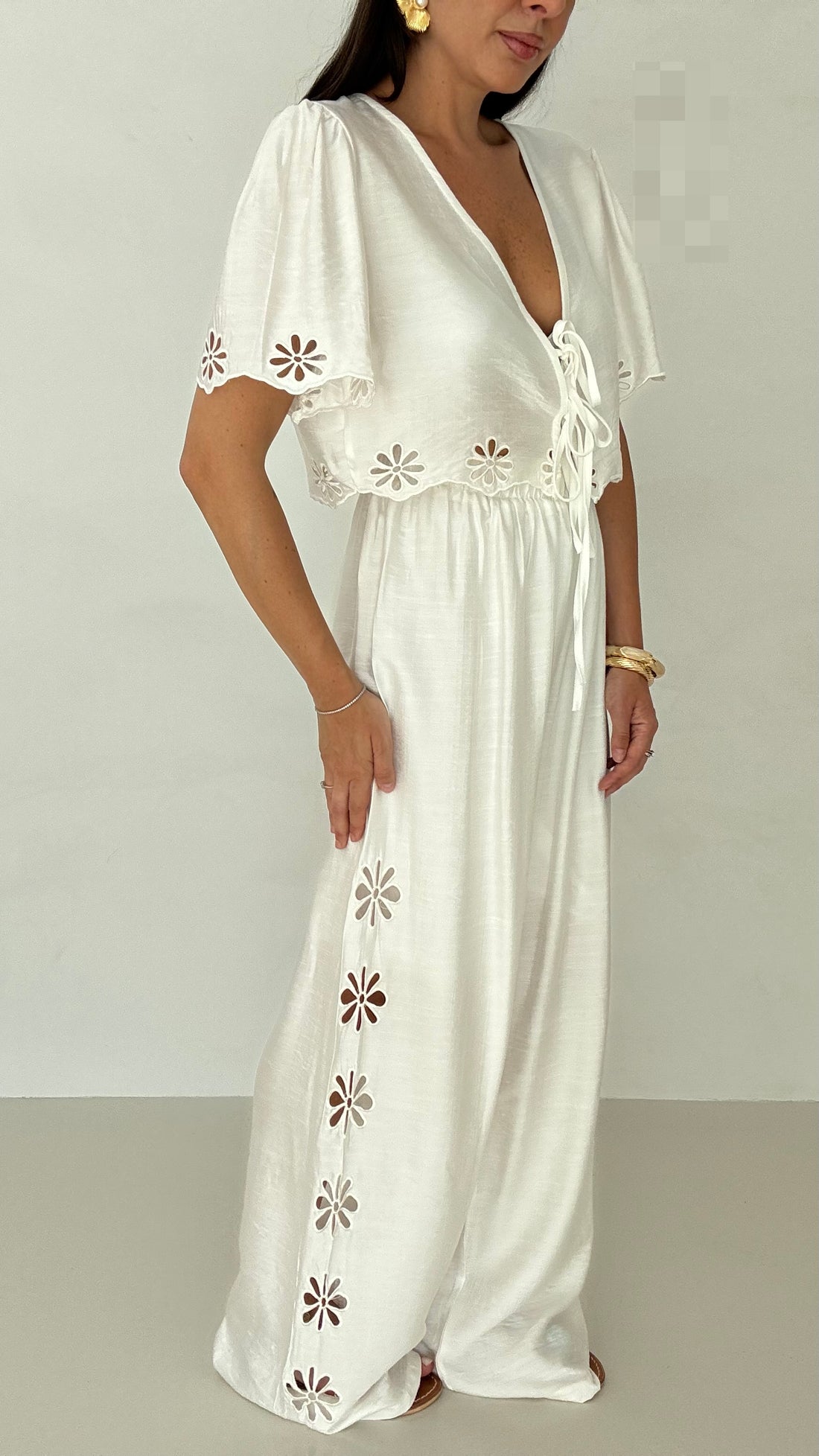 Coordinato ‘TRAFORI 65%COTONE’ Bianco