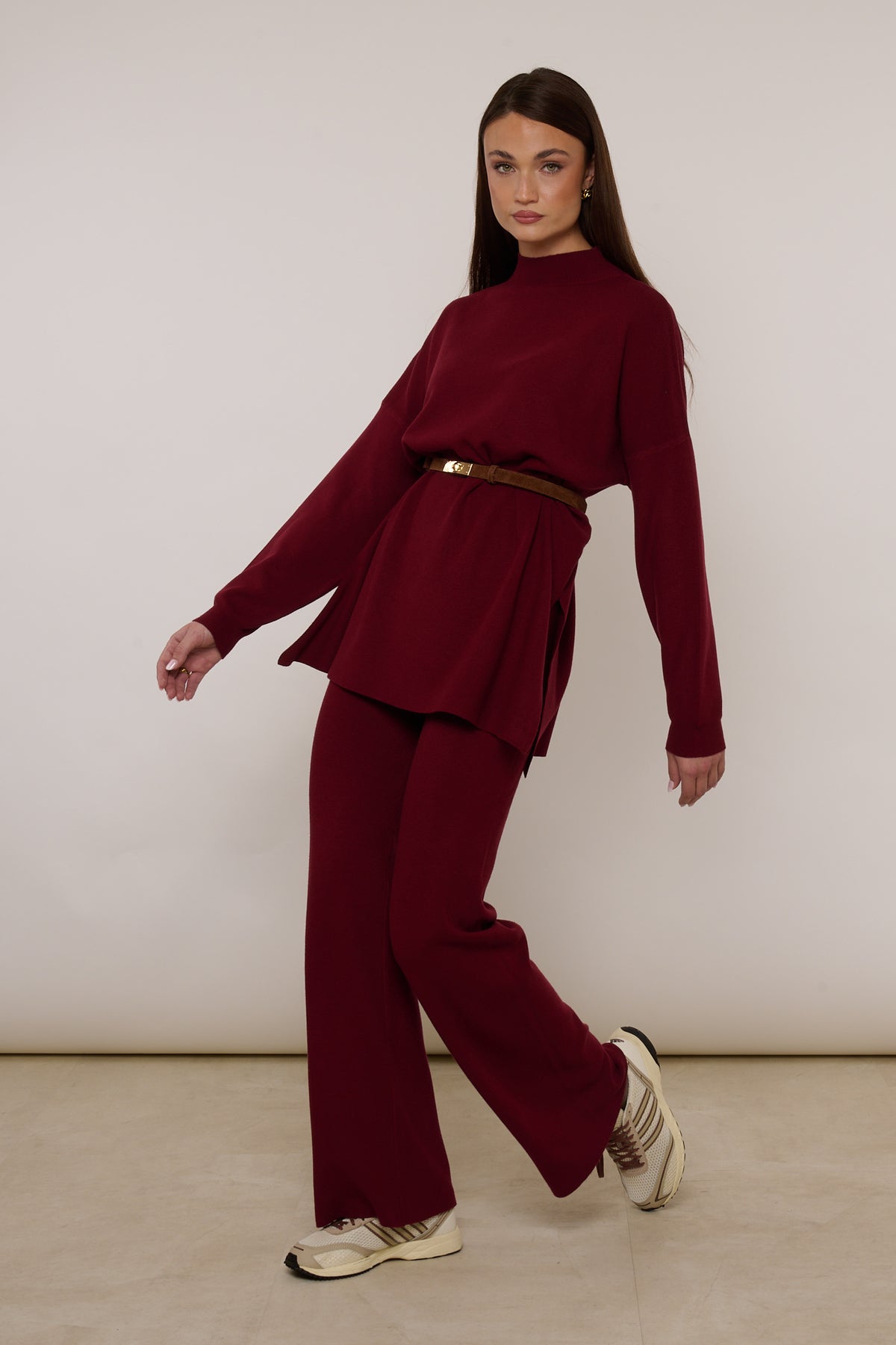 Coordinato ‘LANA RASATA’ Bordeaux