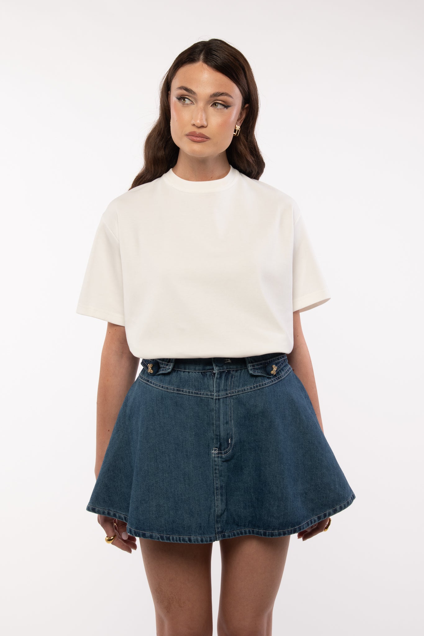 T-shirt ‘90%COTONE’ Bianca