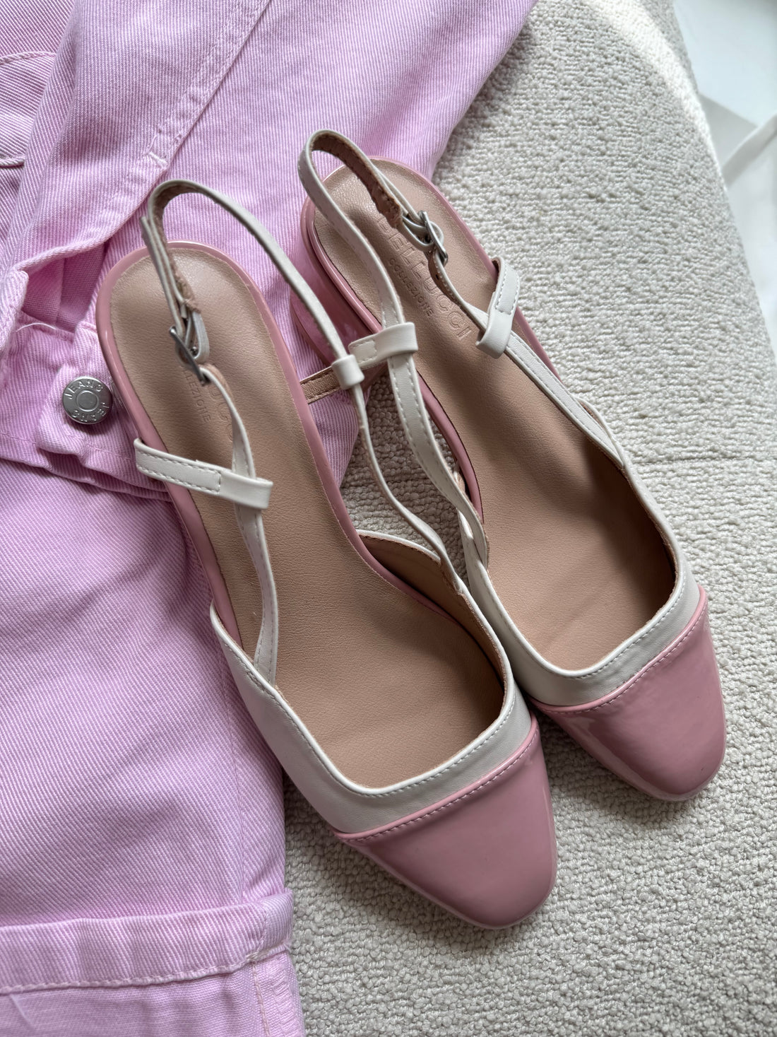 Scarpe ‘GIULIA VERNICE’ punta Rosa