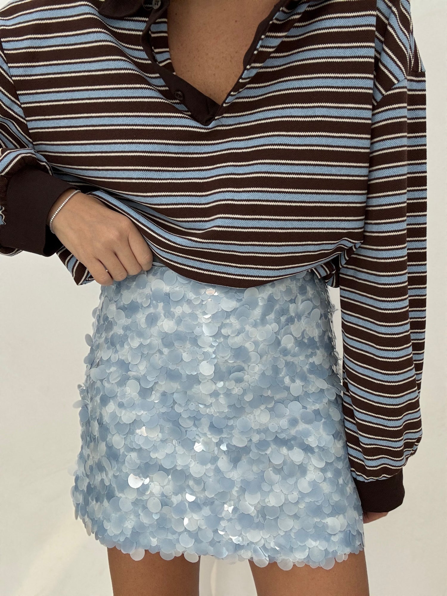 Gonna ‘PAILLETTES ’ Azzurra