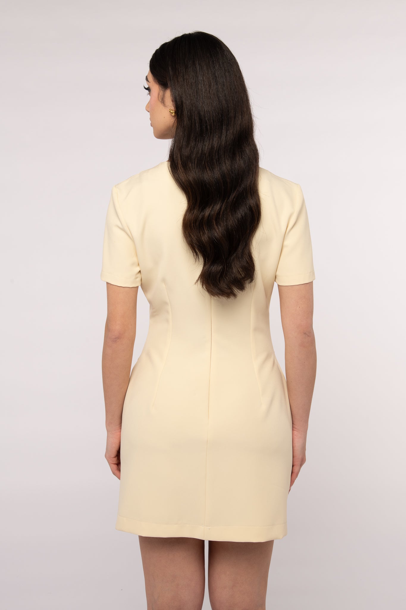 Abito ‘BOTTONI CUORE 3&33’ Giallo Burro