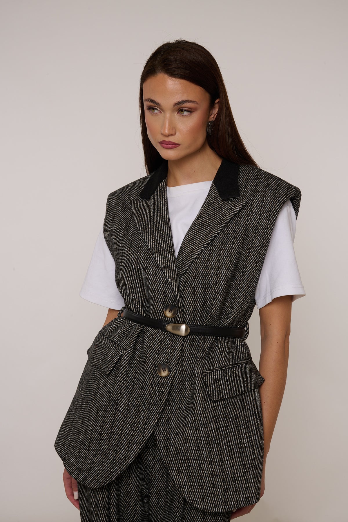 Gilet ‘30% LANA’ By Lumina Nero