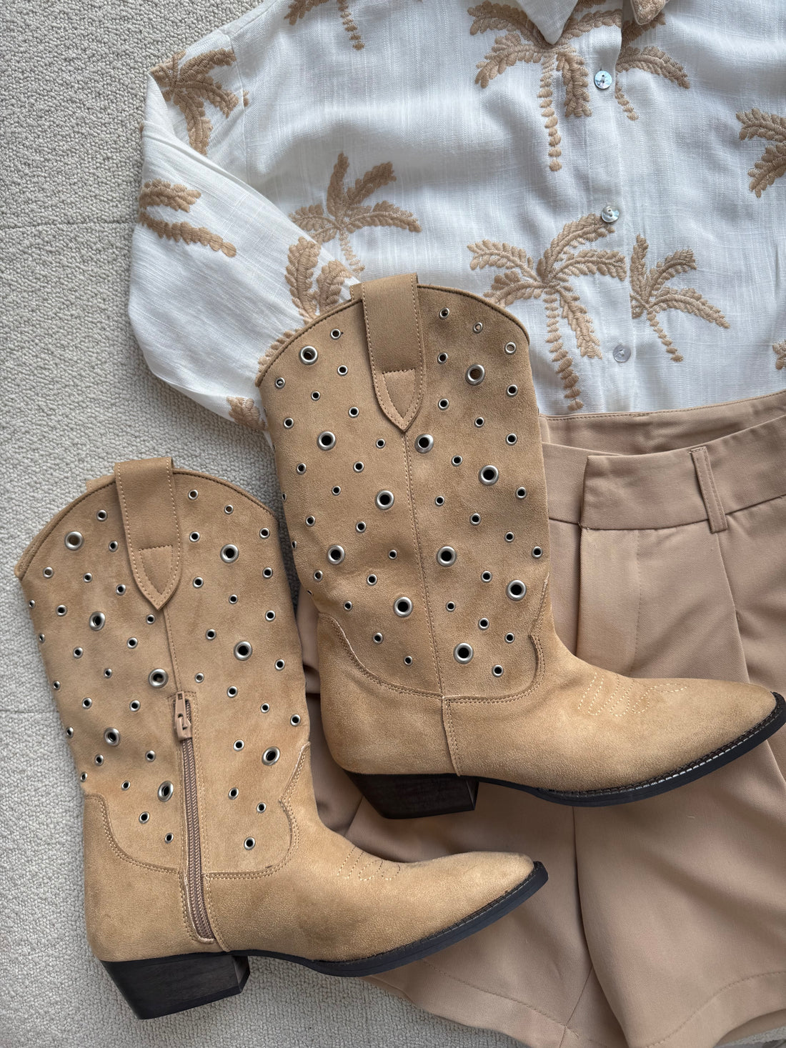 Camperos ‘CERCHI ARGENTO’ Camel