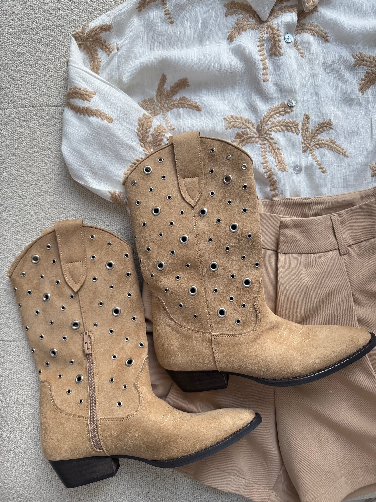 Camperos ‘CERCHI ARGENTO’ Camel