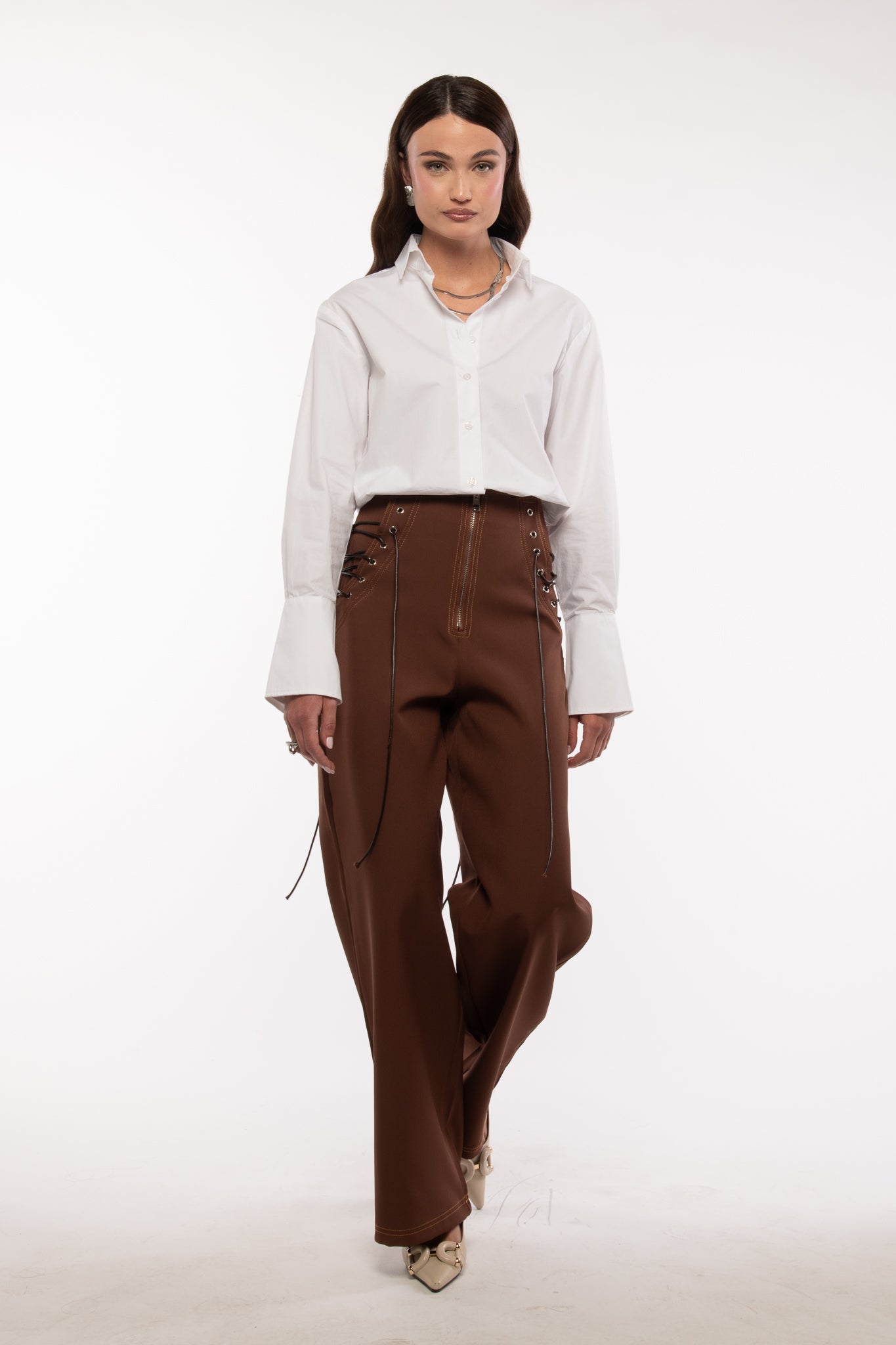 Pantalone ‘STRINGHE’ Cacao