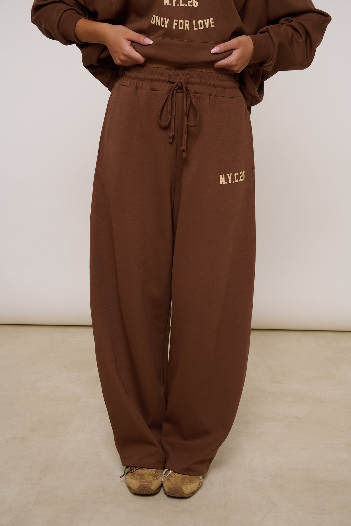 Pantalone Tuta ‘70% COTONE’ By Lumina Cacao