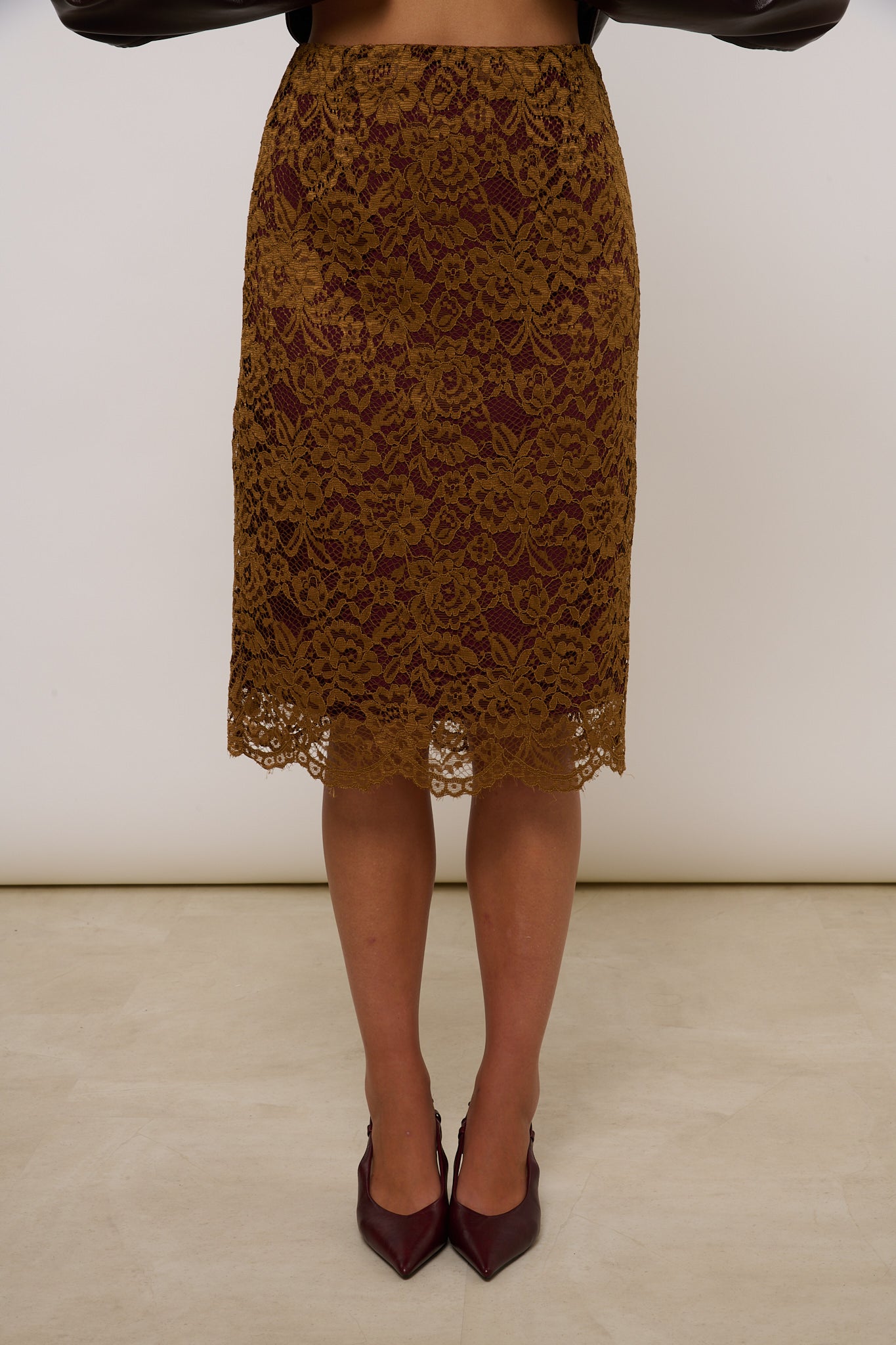 Gonna Midi ‘IN PIZZO’ By Lumina Verde
