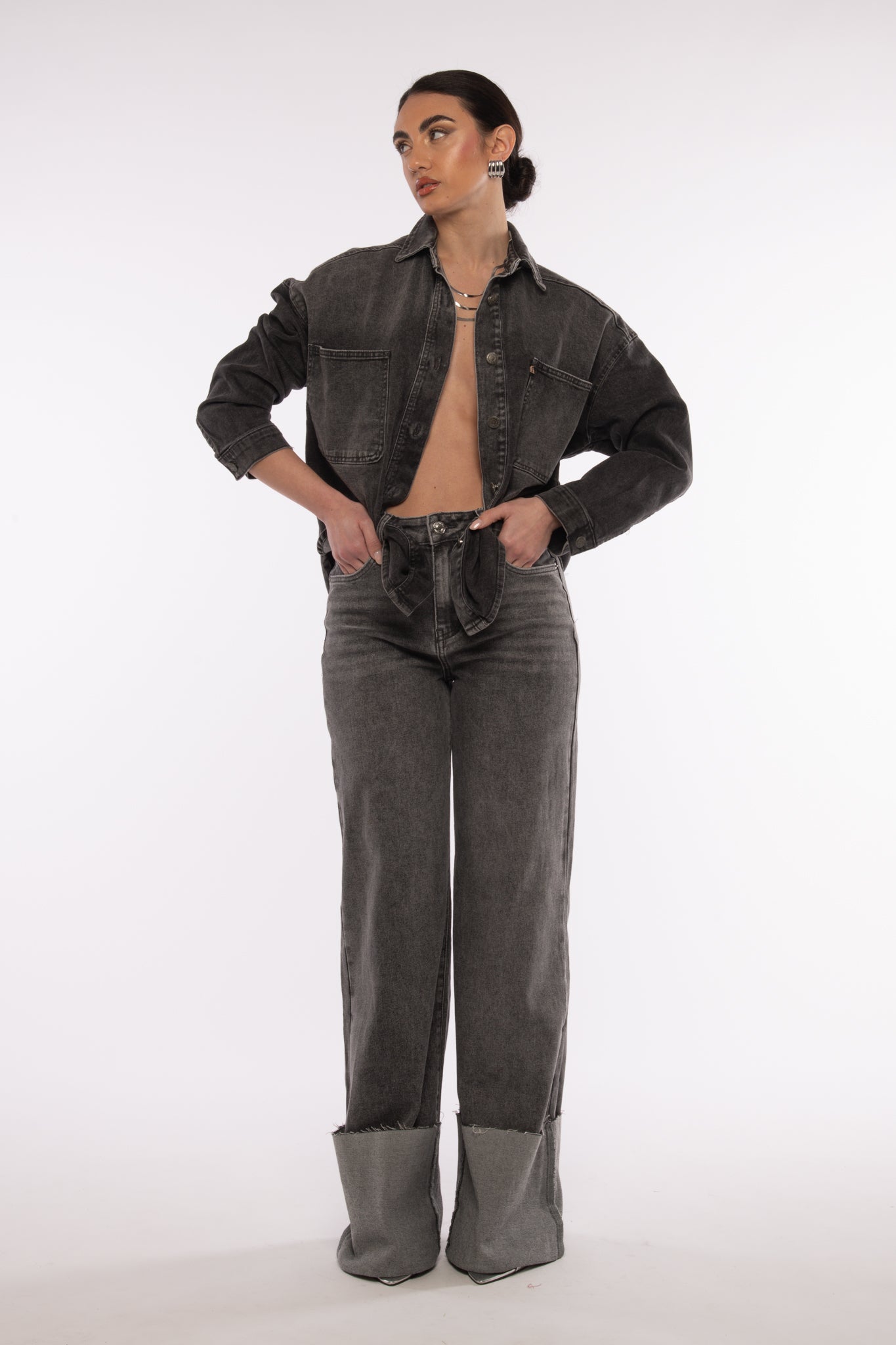 Jeans ‘PIEGONE’ Grigio