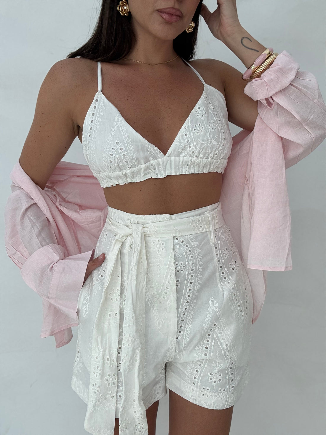 Coordinato ‘PIZZO SAN GALLO BY LUMINA’ Bianco