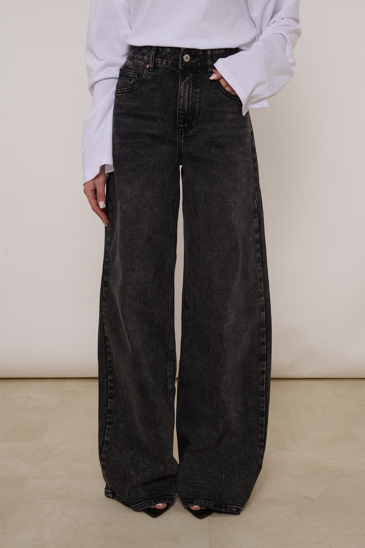 JEANS ‘WIDE LEG’ Nero