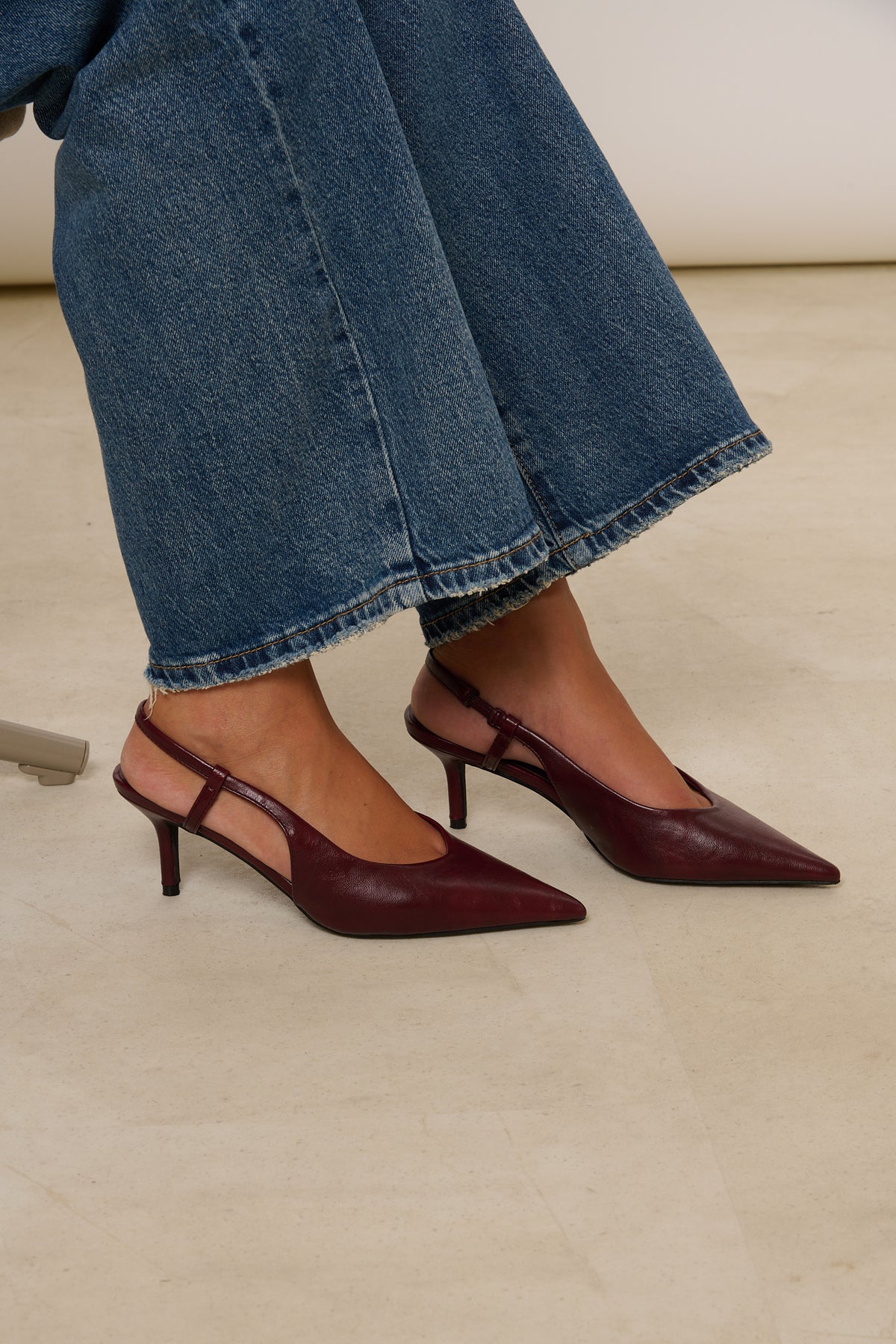 Slingback Bordeaux