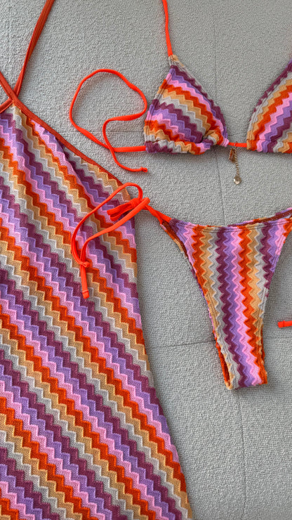 Costume ‘ZIG ZAG’ Rosa e Arancio