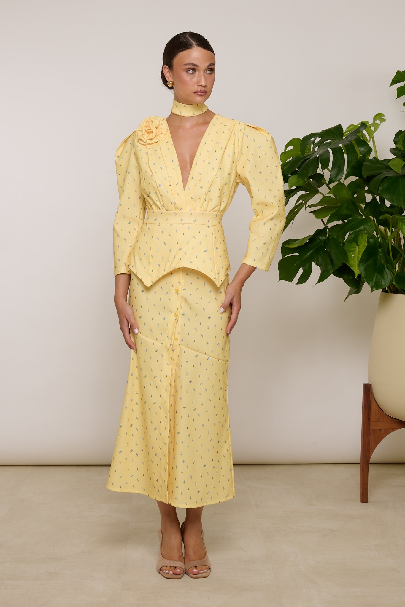 Abito ‘MINI FIORI’ Giallo
