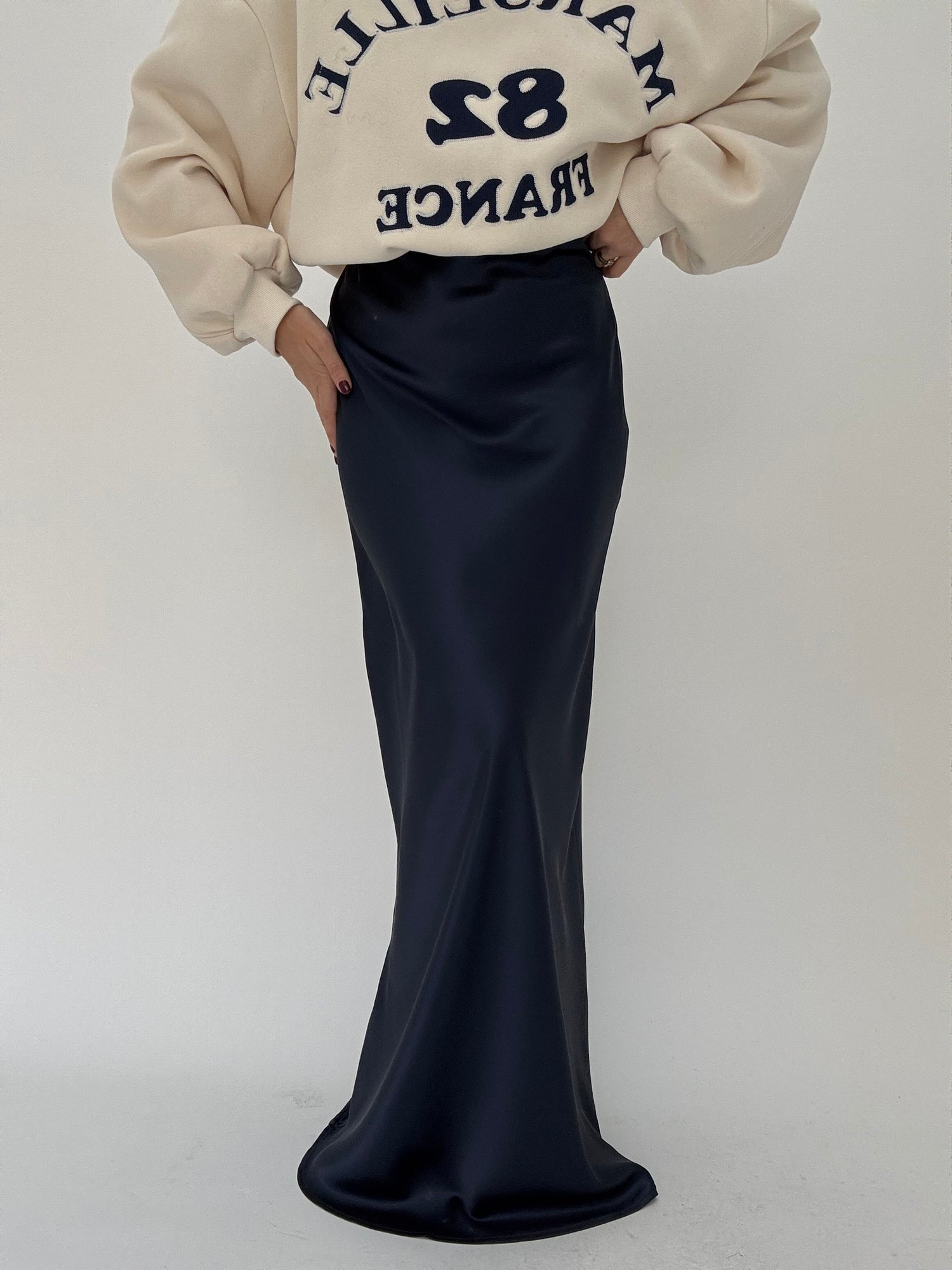 Gonna simil seta Blu Notte