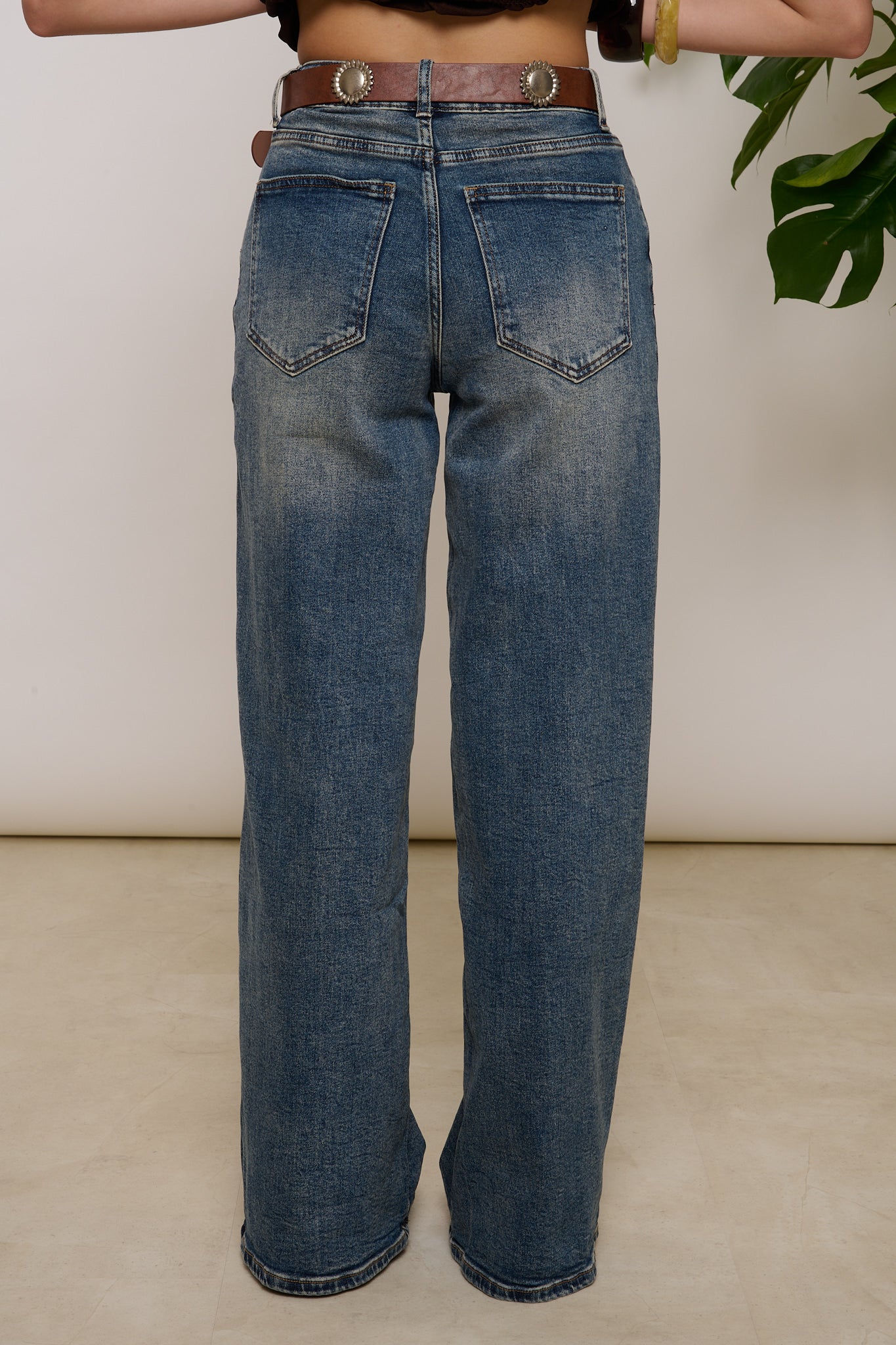 Jeans ‘WIDE LEG+CINTURA SOLE’ Denim