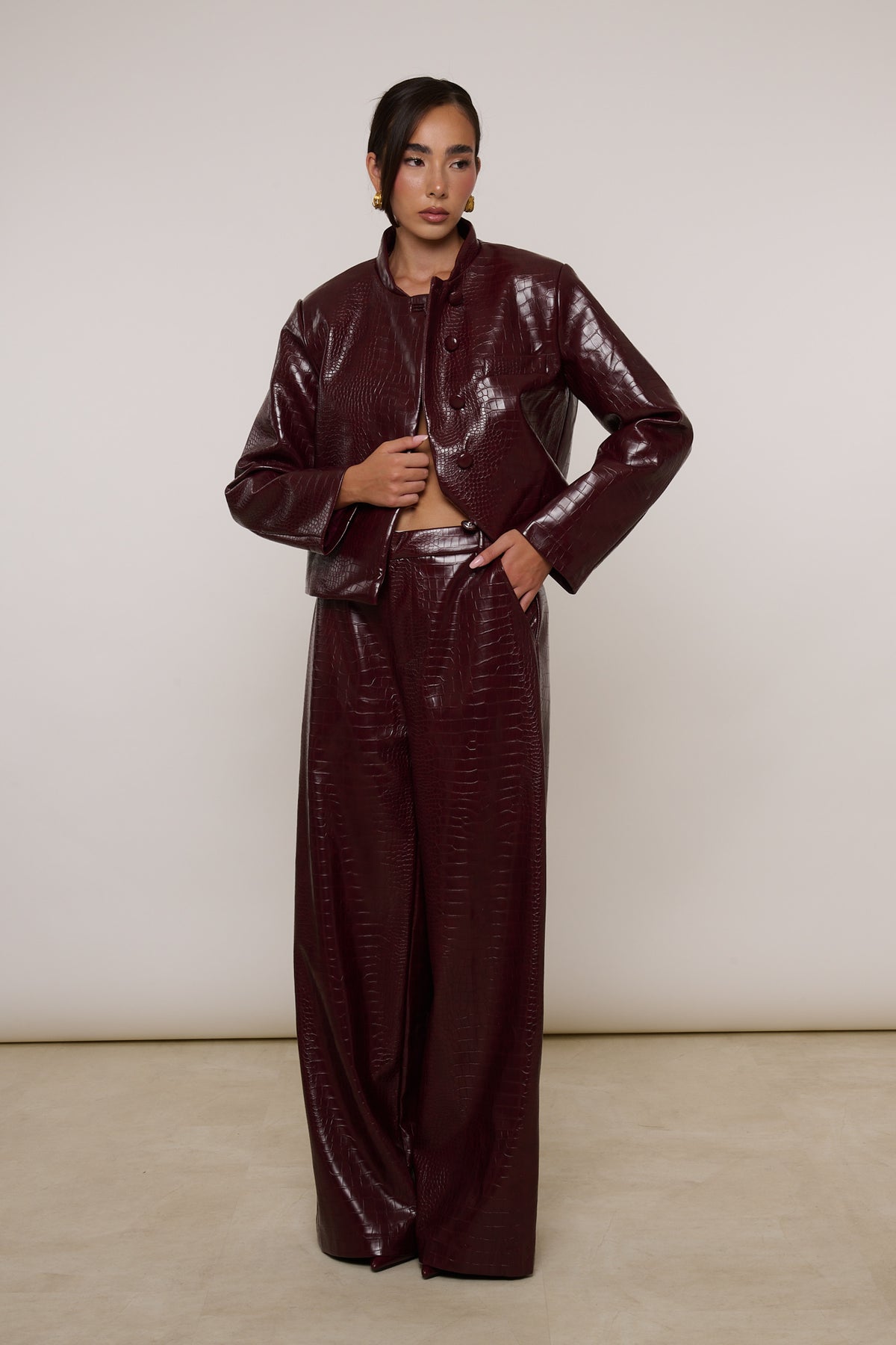 Pantalone ‘PITONATO’ By Lumina Bordeaux