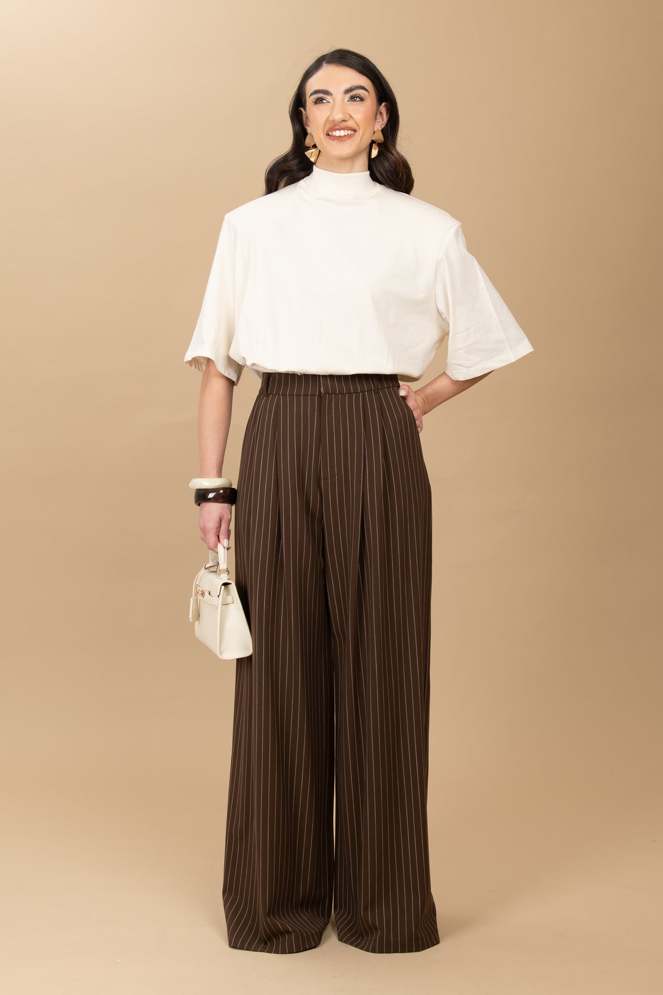 Pantalone ‘GESSATO BY LUMINA’ Cacao