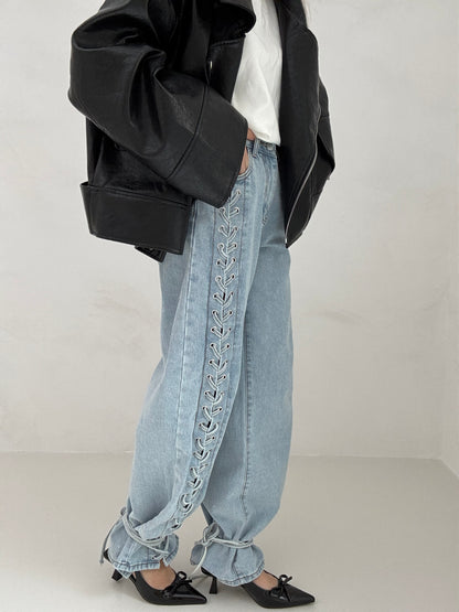 Jeans ‘STRINGHE’ Denim Chiaro