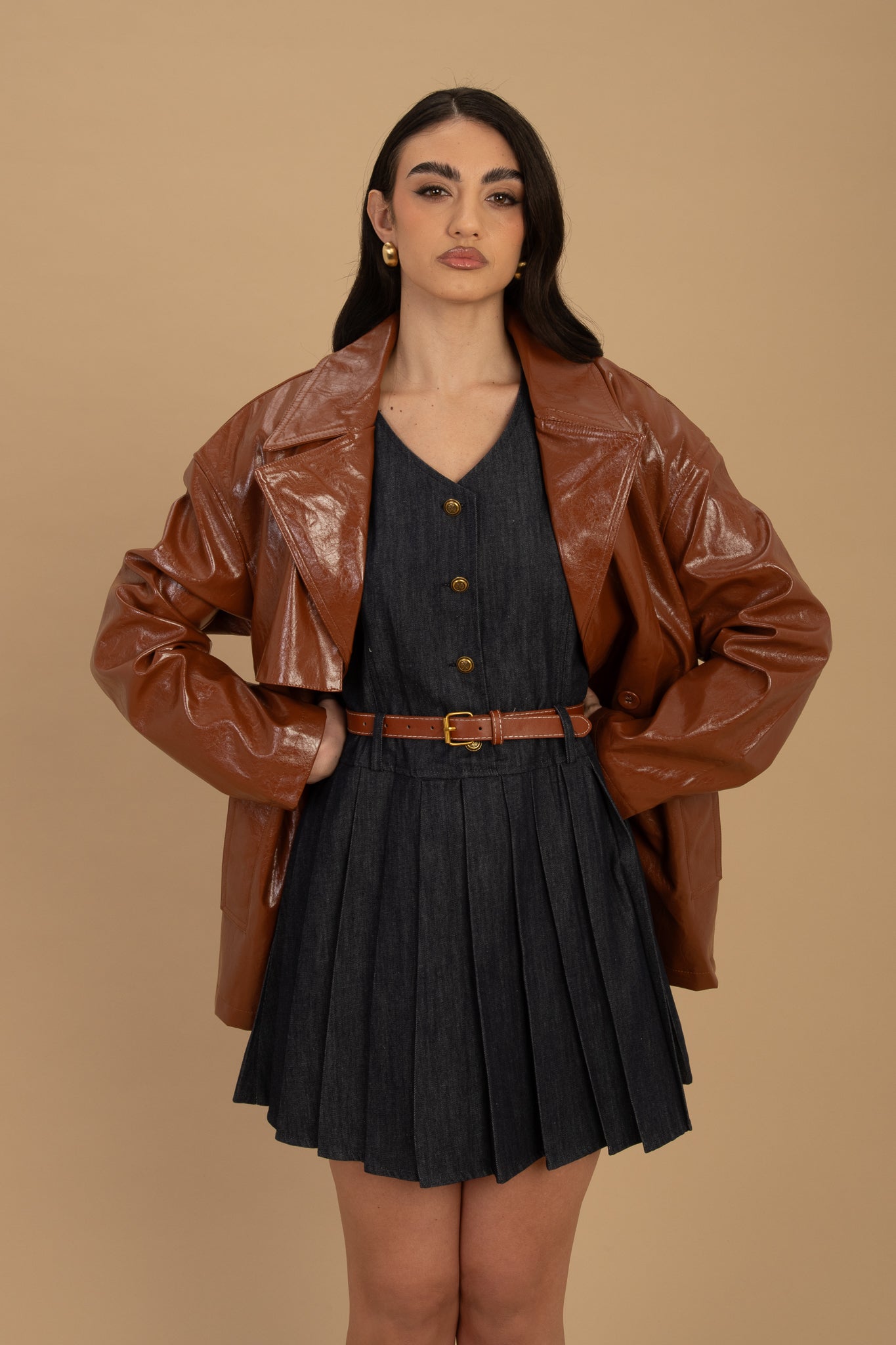 Abito ‘PLISSETTATO CON CINTURA’ Lavaggio Zero