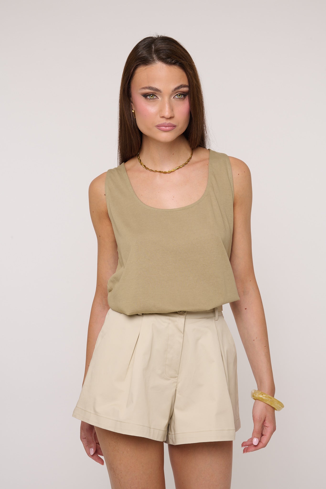 Canotta ‘OVER 70%COTONE’ Verde Militare