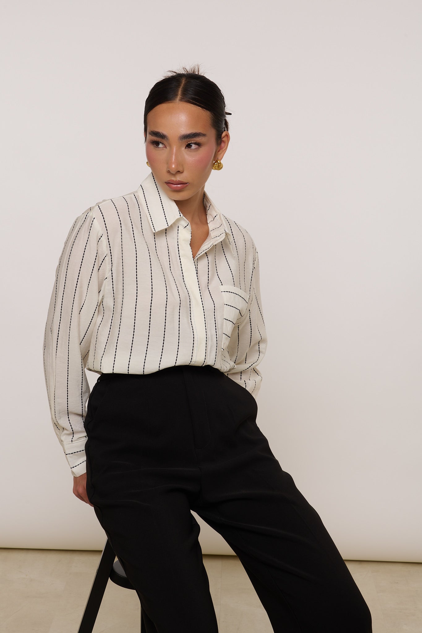 Camicia ‘RIGHE’ Bianca