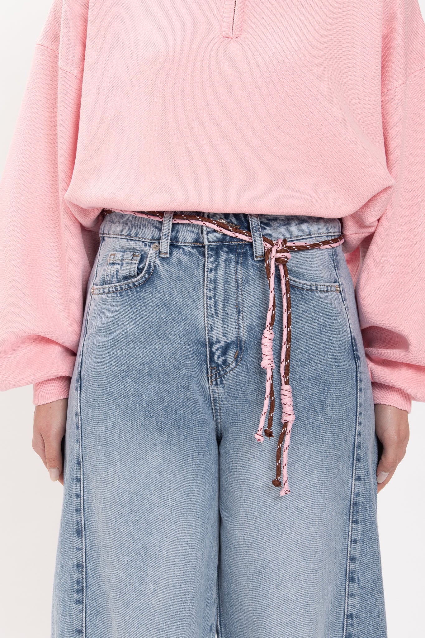 Jeans ‘CINTURA IN CORDA’ BY LUMINA Denim Chiaro