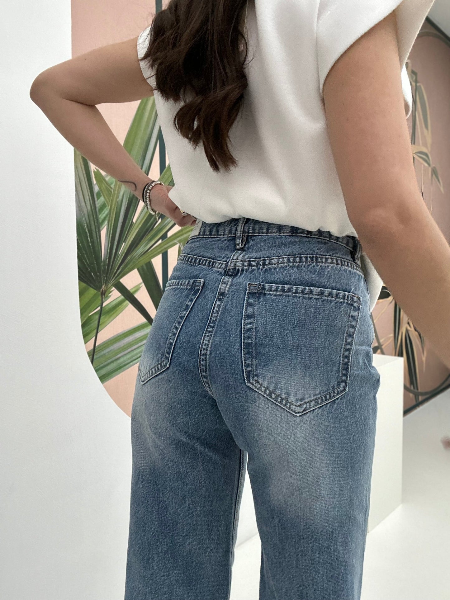 Jeans ‘F130’ basic denim chiaro