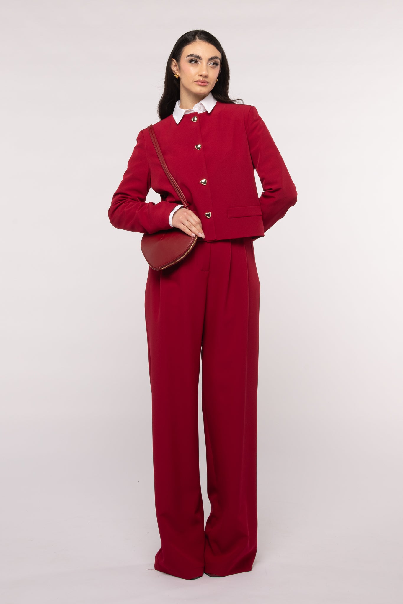 Tailleur ‘BOTTONI CUORE 3&33’ Rosso