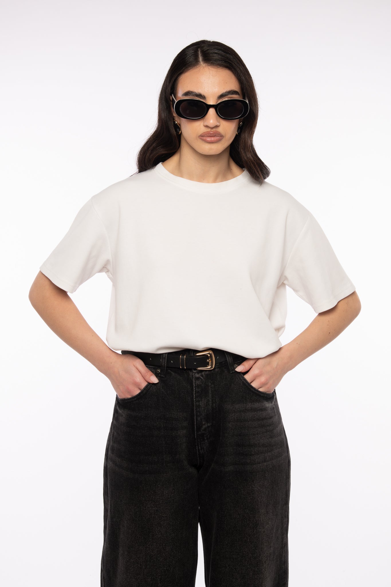 T-shirt ‘90%COTONE’ Bianca