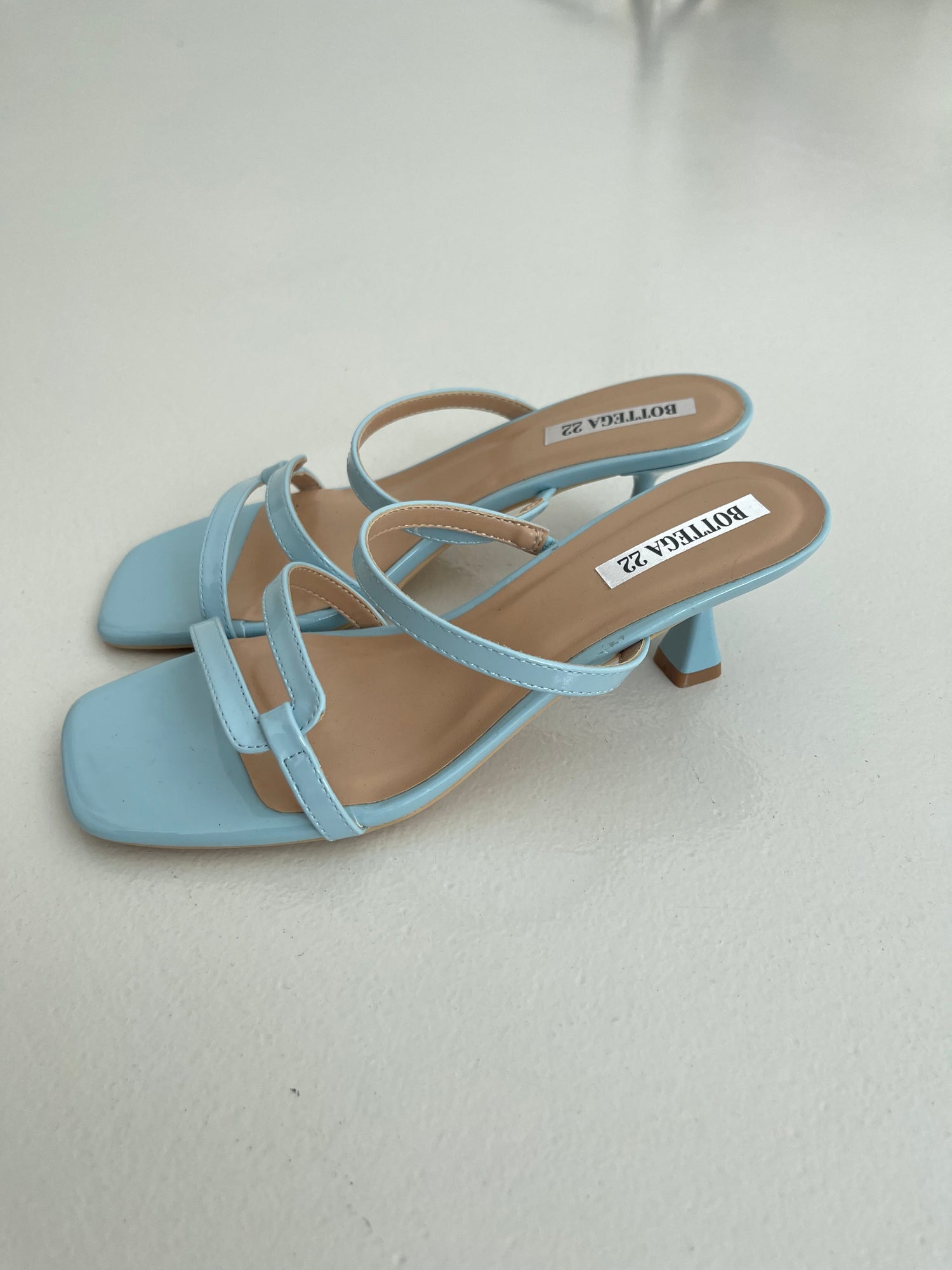 Sandalo con tacco ‘KITTEN’ Azzurro