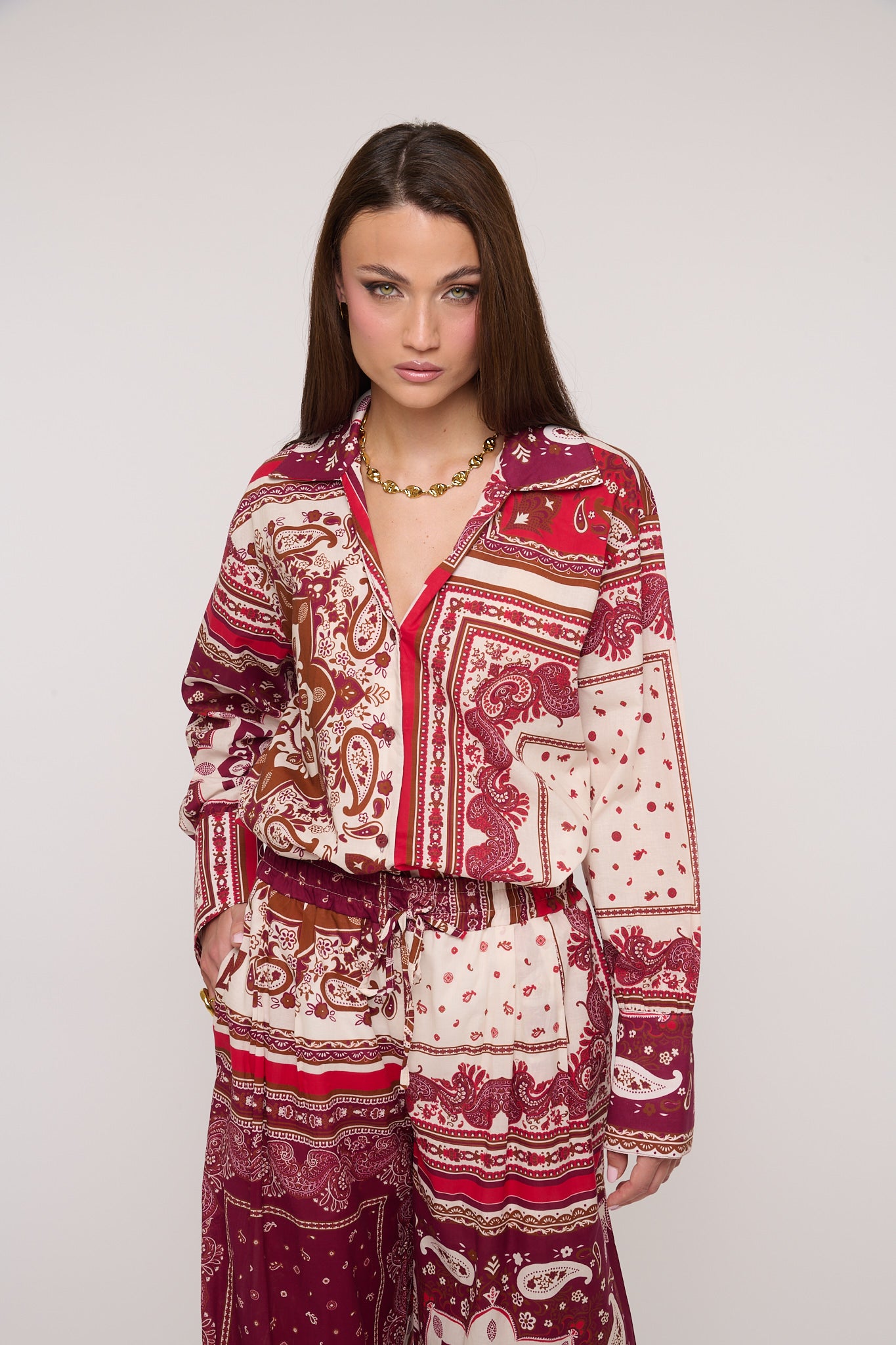 Coordinato ‘FANTASIA BANDANA’ Bordeaux