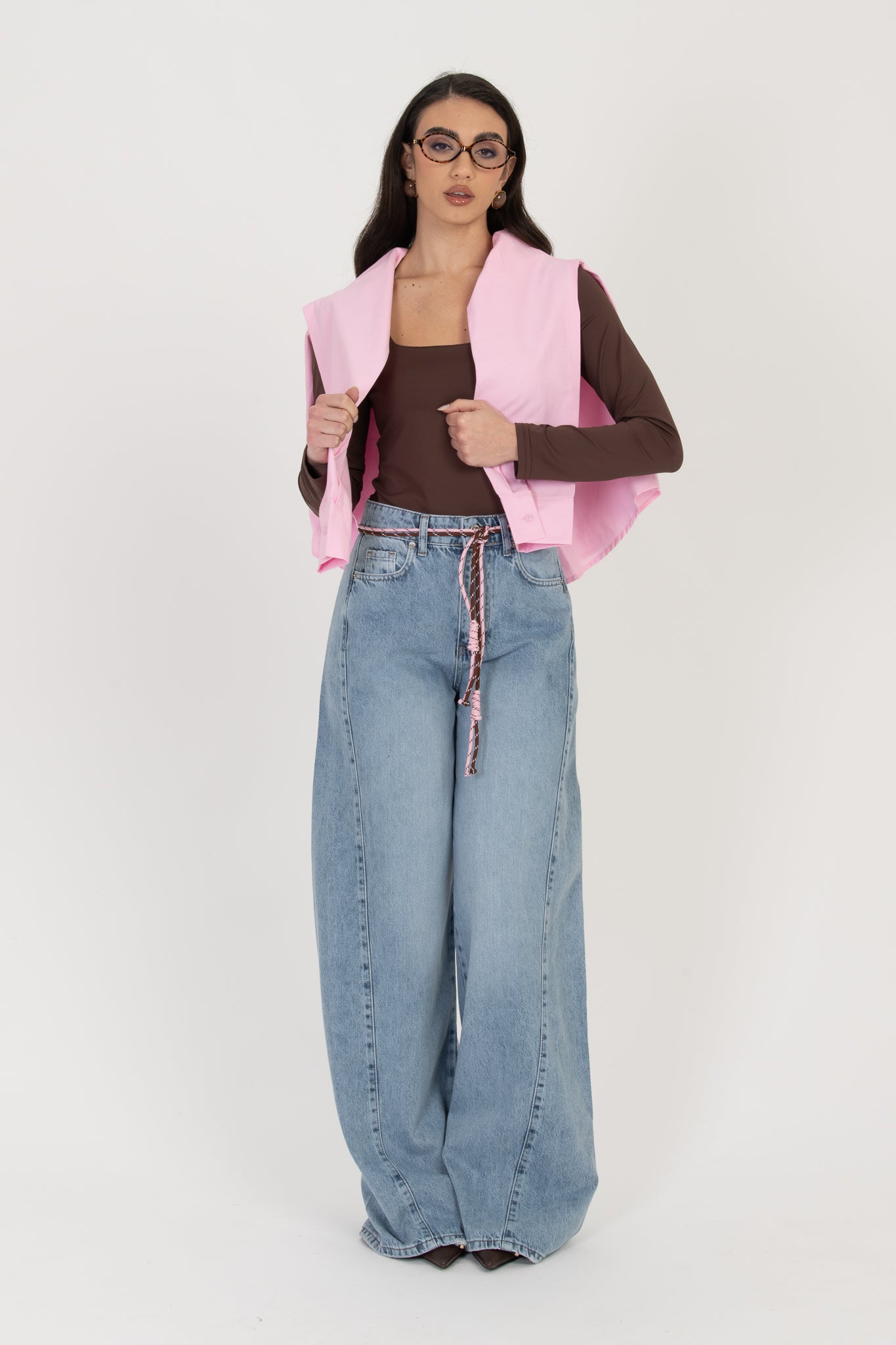 Jeans ‘CINTURA IN CORDA’ BY LUMINA Denim Chiaro