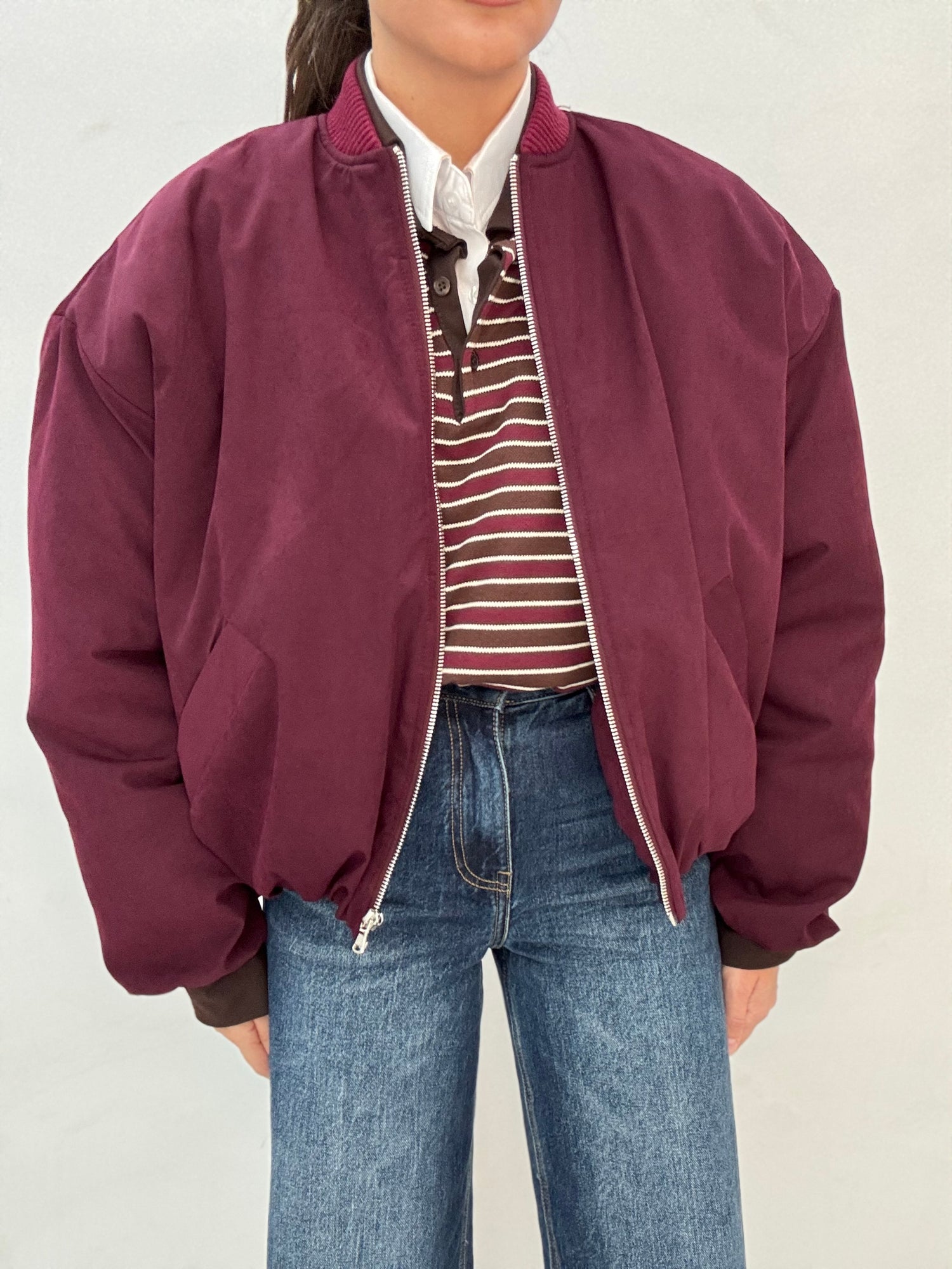 Bomber ‘BY LUMINA’  Bordeaux