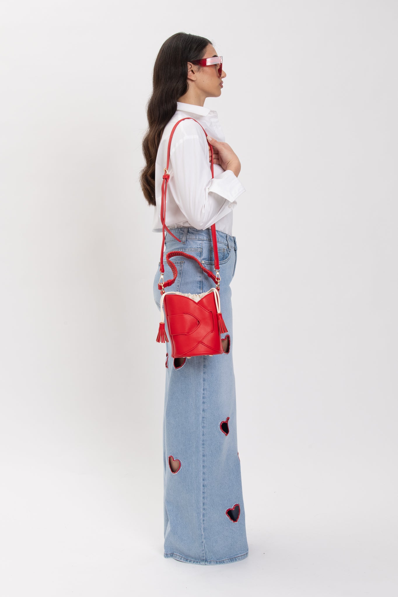 Jeans ‘CUORI’ Denim Chiaro