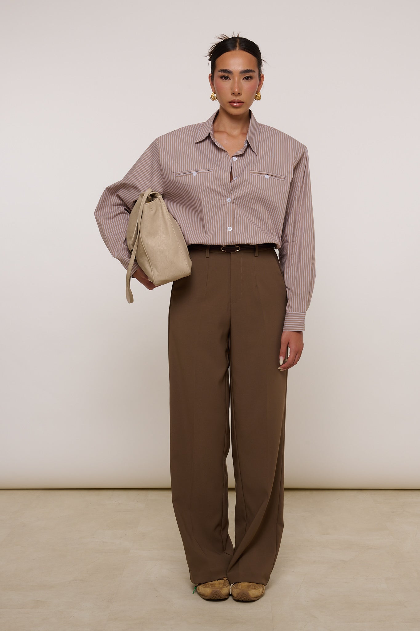 Pantalone ‘GANCETTO AMOUR’ Fango