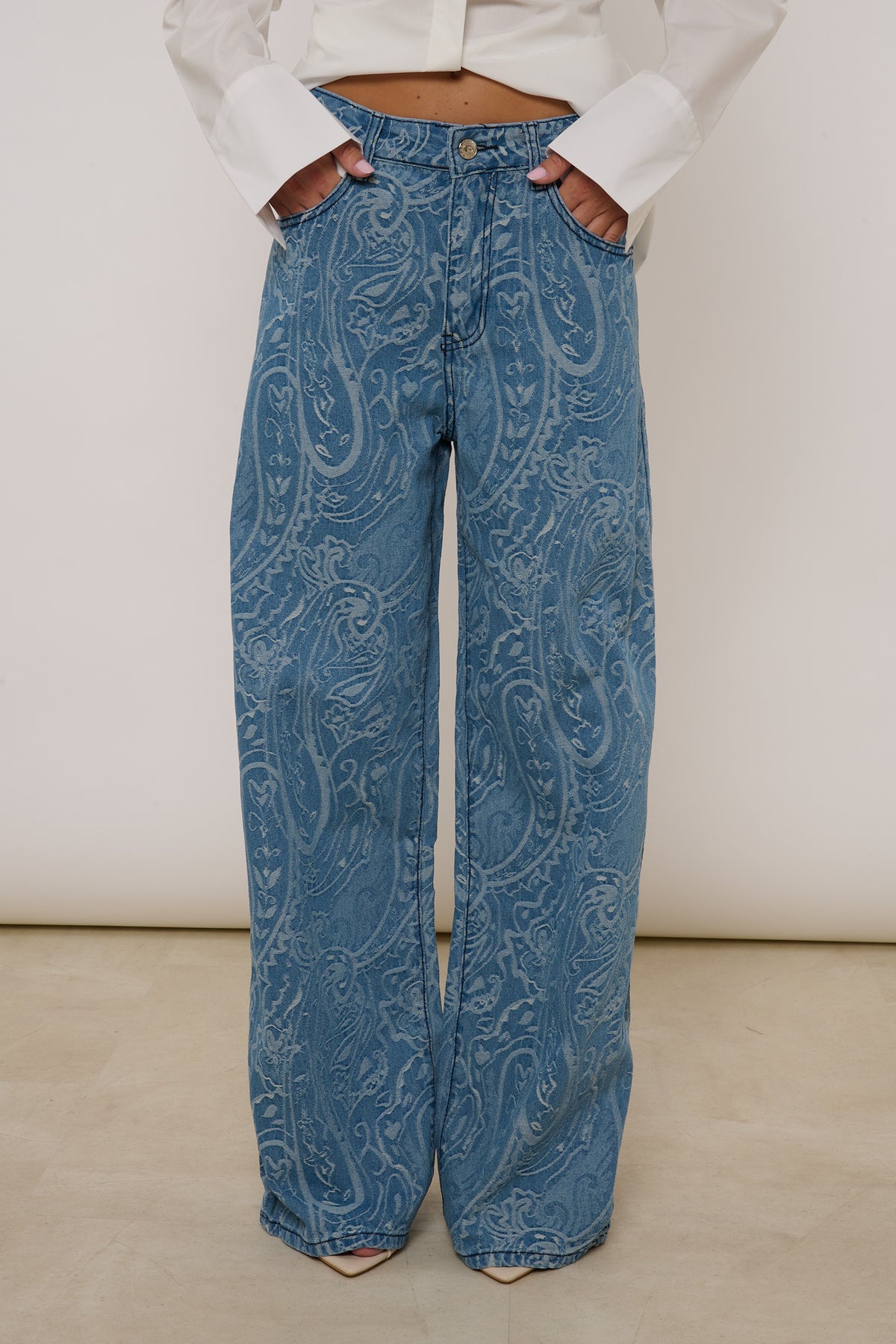 Jeans ‘EFFETTO BANDANA’